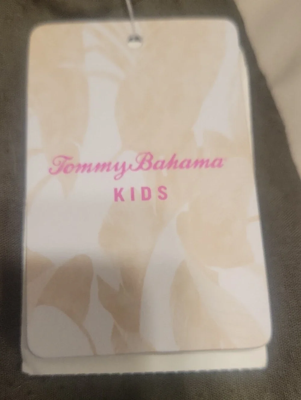 Tommy Bahama Olive Girls Sundress Or Top with White Crochet Trim